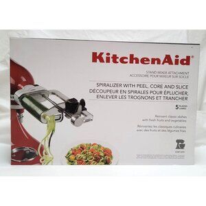 KitchenAid Stand Mixer Spiralizer Attachment 5 Blades Peel Core Slice Used Once